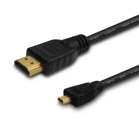   Savio CL-39 HDMI-micro HDMI kábel v1.4 ethernet / 3D támogatással 1 m
