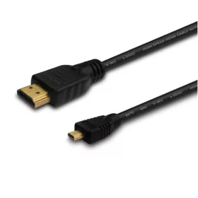   Savio CL-40 HDMI-micro HDMI kábel v1.4 ethernet / 3D támogatással 2 m