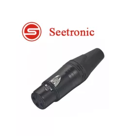   Seetronic SC3FXX-B XLR lengő mama csatlakozó, 3 pólusú, (fekete)