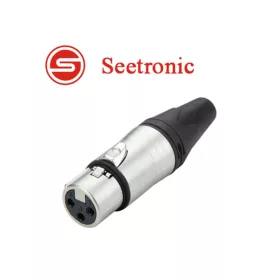   Seetronic SC3FXX XLR lengő mama csatlakozó, 3 pólusú, (króm)