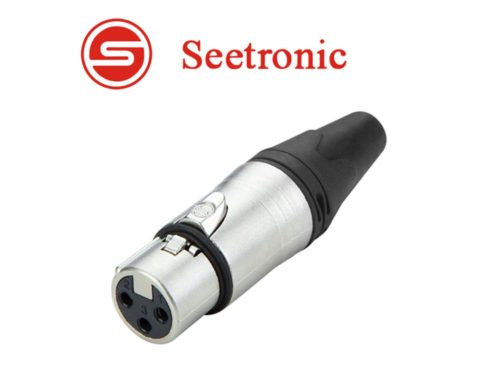 Seetronic SC3FXX XLR lengő mama csatlakozó, 3 pólusú, (króm)