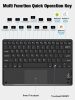 Bluetooth billentyűzetes mappa tok, univerzális, 9.7"- 10.1" tablethez,, Touch Pad, mágneses rögzítés, Wooze Simple Touch, fekete