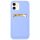 Huawei P50 / P50E, Szilikon tok, kártyatartóval, Wooze Card Slot, világoskék