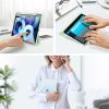 Apple iPad 10.2 (2019 / 2020 / 2021), mappa tok, Smart Case, légpárnás sarok, közepesen ütésálló, érintőceruza tartó, átlátszó hátlap, Dux Ducis Toby, rózsaszín