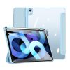 Apple iPad Air (2020 / 2022) / iPad Air 11 (2024 / 2025), mappa tok, Smart Case, légpárnás sarok, közepesen ütésálló, érintőceruza tartó, átlátszó hátlap, Dux Ducis Toby, kék