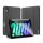 Apple iPad Mini (2021 / 2024) (8.3), mappa tok, Smart Case, érintőceruza tartó, Dux Ducis Domo, fekete