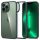 Apple iPhone 13 Pro, Műanyag hátlap védőtok + szilikon keret, Spigen Ultra Hybrid, átlátszó/sötétzöld