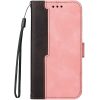Apple iPhone 11 Pro Max, Oldalra nyíló tok, stand, kártyatartóval, kézpánttal, Wooze Colour Wallet, rózsaszín