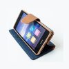 Samsung Galaxy A14 4G / A14 5G SM-A145F / A146B, Oldalra nyíló tok, stand, Canvas Book, sötétkék