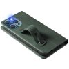 Apple iPhone 12 / 12 Pro, Oldalra nyíló tok, stand, kártyatartóval, kézpánttal, Wooze Business Plus, sötétzöld