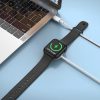Apple Watch töltő, USB Type-C kábellel, 120 cm, 1.75W, mágneses, Borofone BQ13C, fehér
