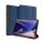 Samsung Galaxy Tab S9 FE (10.9) / Tab S10 FE (10.9) SM-X510 / X516B / X520 / X526, mappa tok, Trifold, érintőceruza tartó, Dux Ducis Domo, sötétkék