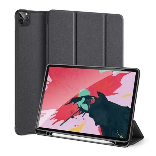 Apple iPad Pro 11 (2020 / 2021 / 2022), mappa tok, Smart Case, érintőceruza tartó, Dux Ducis Domo, fekete