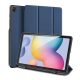 Samsung Galaxy Tab S6 Lite 10.4 (2020 / 2022 / 2024) SM-P610 / P615 / P613 / P619 / P620 / P625, mappa tok, Trifold, érintőceruza tartó, Dux Ducis Domo, sötétkék