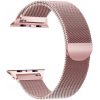 Apple Watch 4-6, SE, SE (2022) (38 / 40 mm) / Watch 7-9 (41 mm) / Watch 10 (42 mm), fém pótszíj, milánói stílus, TP MilaneseBand, vörösarany