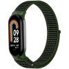 Xiaomi Mi Smart Band 8 / 9, textíl pótszíj, nylon, állítható, légáteresztő, TP Nylon, sötétzöld