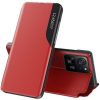 Xiaomi Redmi Note 14 5G (Global), Oldalra nyíló tok, stand, hívás mutatóval, Wooze FashionBook, piros