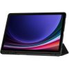 Samsung Galaxy Tab S9 FE (10.9) / Tab S10 FE (10.9) SM-X510 / X516B / X520 / X526, mappa tok, közepesen ütésálló, érintőceruza tartó, érintőceruza nélkül, Trifold, TP SC Pen Holder, fekete
