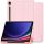 Samsung Galaxy Tab S9 FE (10.9) / Tab S10 FE (10.9) SM-X510 / X516B / X520 / X526, mappa tok, közepesen ütésálló, érintőceruza tartó, érintőceruza nélkül, Trifold, TP SC Pen Holder, rózsaszín