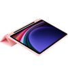 Samsung Galaxy Tab S9 FE (10.9) / Tab S10 FE (10.9) SM-X510 / X516B / X520 / X526, mappa tok, közepesen ütésálló, érintőceruza tartó, érintőceruza nélkül, Trifold, TP SC Pen Holder, rózsaszín