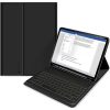 Apple iPad 10.9 (2022) / iPad 11 (2025), Bluetooth billentyűzetes mappa tok, érintőceruza tartó, érintőceruza nélkül, TP SC Pen Holder + Keyboard, fekete
