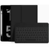Apple iPad 10.9 (2022) / iPad 11 (2025), Bluetooth billentyűzetes mappa tok, érintőceruza tartó, érintőceruza nélkül, TP SC Pen Holder + Keyboard, fekete