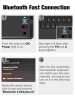 Apple iPad Air 13 (2024 / 2025), Bluetooth billentyűzetes, mappa tok, Touch Pad, mágneses rögzítés, Wooze Simple Touch, fekete