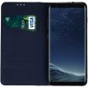 Xiaomi Redmi 14C / Poco C75, Oldalra nyíló tok, valódi bőrtok, stand, Smart Pro, sötétkék