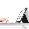 Apple iPad Air (2020 / 2022) / iPad Air 11 (2024 / 2025), Bluetooth billentyűzetes mappa tok, érintőceruza tartó, érintőceruza nélkül, TP SC Pen Holder + Keyboard, fekete