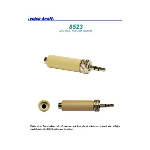 8523 3,5 Jack - 3,5 Jack toldó