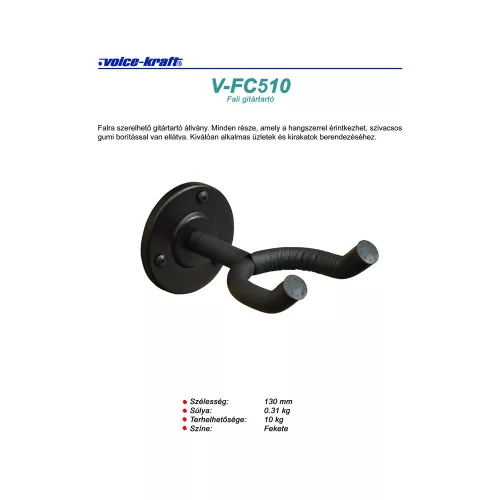 V-FC510 Fali gitárállvány