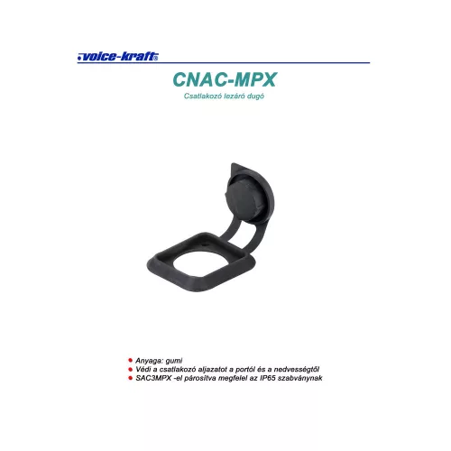CNAC-MPX Powerkon csatlakozó lezáró dugó, SAC3MPX-hez