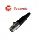 ST101 Mini XLR lengő mama csatlakozó, 3 pólusú