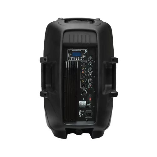 LK-1679-2-15B Aktív műa. hangfal, 15", 200/400W, FM rádióval, MP3, távirányító, Bluetooth, passzív hangfal kimenet