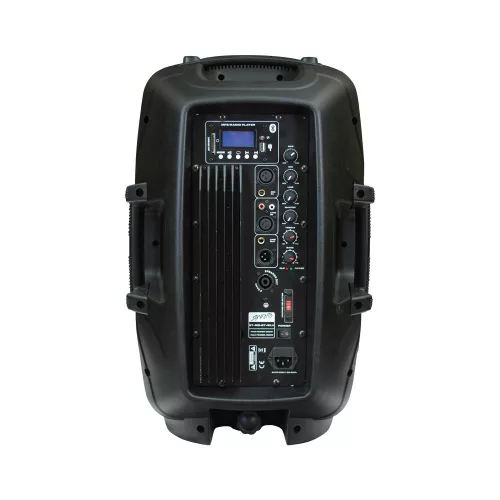 LK-1679-2-12B Aktív műa. hangfal,12", 200/300W FM rádióval, MP3, távirányító, Bluetooth, passzív hangfal kimenet