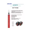 GC060TR Ø7mm professzionális gitárkábel (transparent piros)