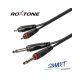 SACC150L1 2x6,3 Jack - 2xRCA kábel, 1m