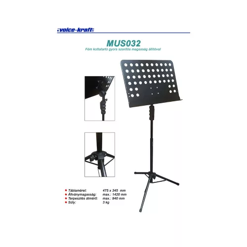 MUS032 Kottatartó állvány