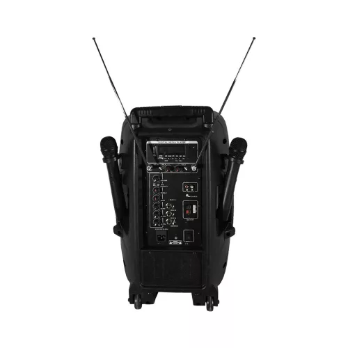 LK-1679-12G2 12" 80/200W akkumulátoros hangfal, 2 Mikrofon, MP3, Bluetooth